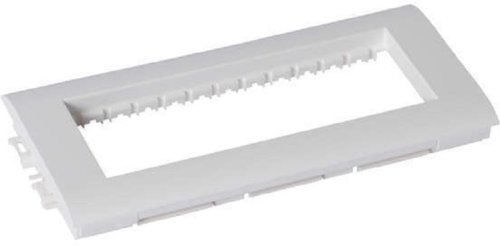 Суппорт с рамкой Legrand Mosaic 6 мод. для кабель-канала Metra с крышкой 75мм белый картинка